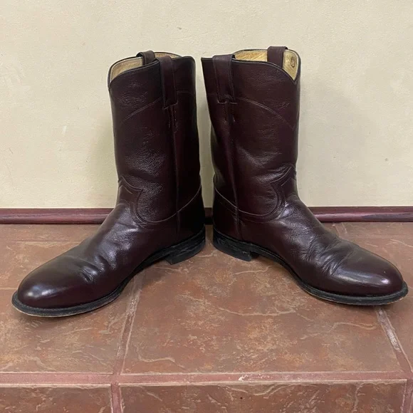 Vintage Justin Roper Cowboy Boots size 10.5 - Picture 3 of 9